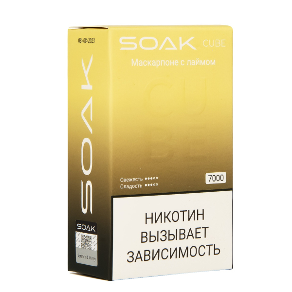 Soak Cube Маскарпоне С Лаймом 7000 Затяжек в Мурманске