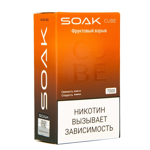 Soak Cube Фруктовый Взрыв 7000 Затяжек в Мурманске