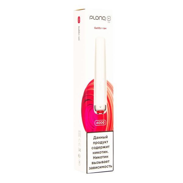 Plonq Plus Pro Баббл Гам (4000 Затяжек) 20 Мг в Мурманске