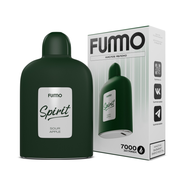 Электронка Fummo Spirit Кислое Яблоко  в Мурманске