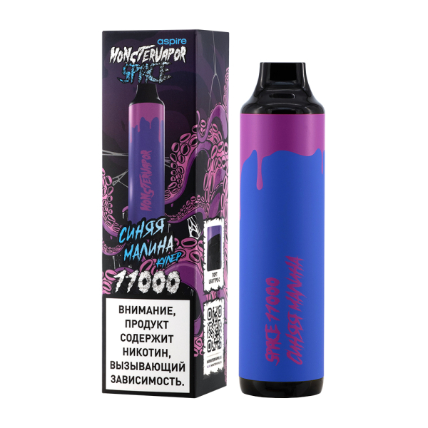 Электронка Monstervapor Space Синяя Малина (11000 Затяжек) в Мурманске