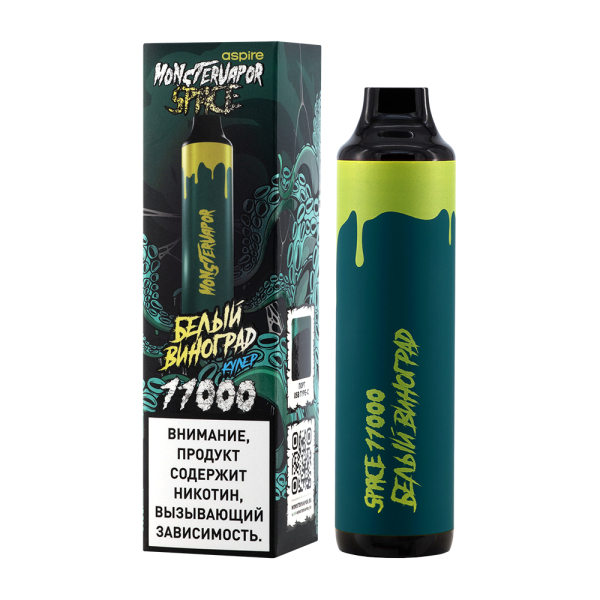 Электронка Monstervapor Space Белый Виноград (11000 Затяжек) в Мурманске