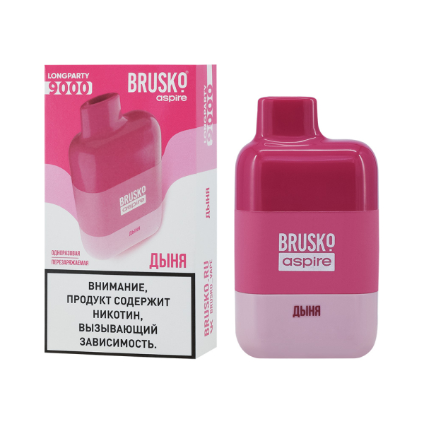 Электронка Brusko Longparty Дыня (9000 Затяжек) в Мурманске