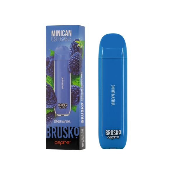Электронка Brusko Minican Синяя Малина (1500 Затяжек) в Мурманске