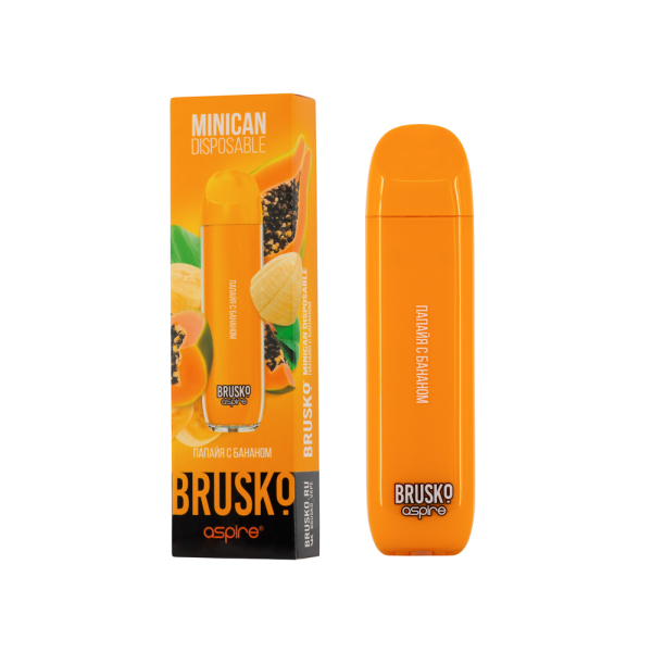 Электронка Brusko Minican Папайя С Бананом(1500 Затяжек) в Мурманске