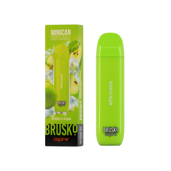 Электронка Brusko Minican Яблоко Со Льдом (1500 Затяжек) в Мурманске