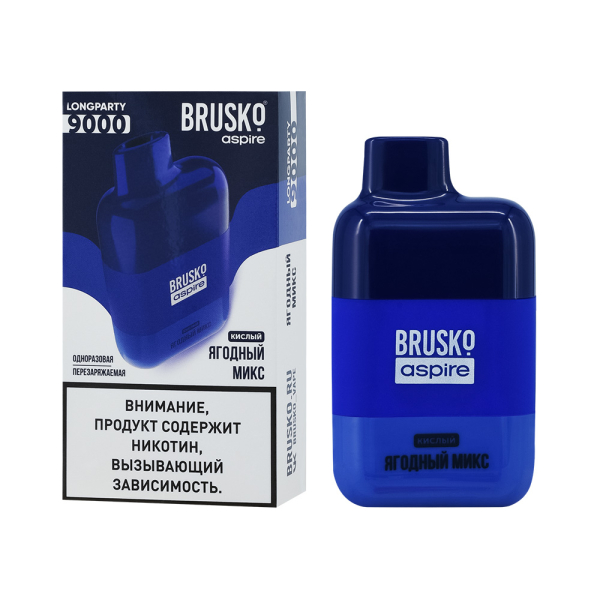 Электронка Brusko Longparty Ягодный Микс (9000 Затяжек) в Мурманске