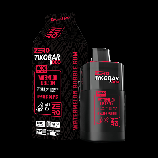 Электронка Tikobar Zero Арбузная Жвачка 8000 Затяжек в Мурманске