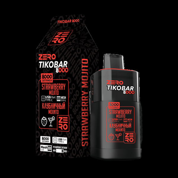 Электронка Tikobar Zero Клубничный Мохито 8000 Затяжек в Мурманске
