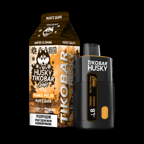 Электронка Tikobar Husky Сибирь Манго Дыня 12000 Затяжек в Мурманске