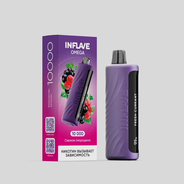 Электронка Inflave Omega Свежая Смородина (10000 Затяжек) в Мурманске