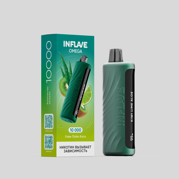 Электронка Inflave Omega Киви Лайм Алоэ (10000 Затяжек) в Мурманске