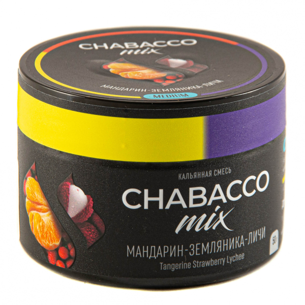 Смесь Chabacco Mix Medium Tangerine Strawberry Lychee  50 гр в Мурманске