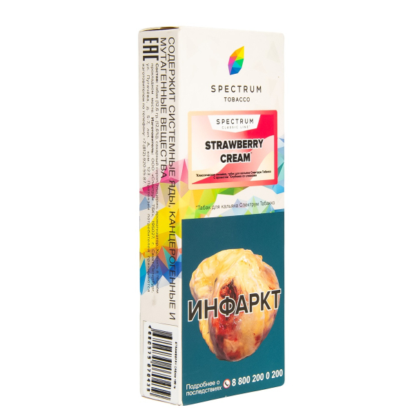 Табак Spectrum Strawberry Cream  100 гр в Мурманске