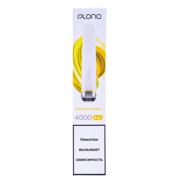 Электронка Plonq Plus Pro Кислый Ананас (4000 Затяжек) 20 Мг в Мурманске