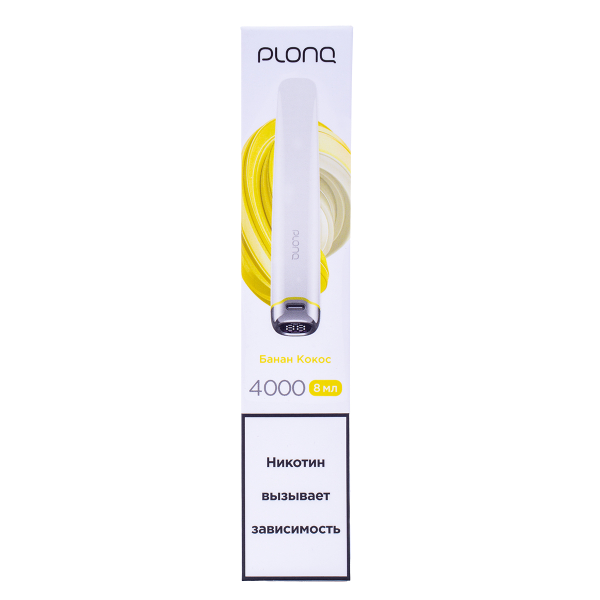 Электронка Plonq Plus Pro Банан Кокос (4000 Затяжек) 20 Мг в Мурманске