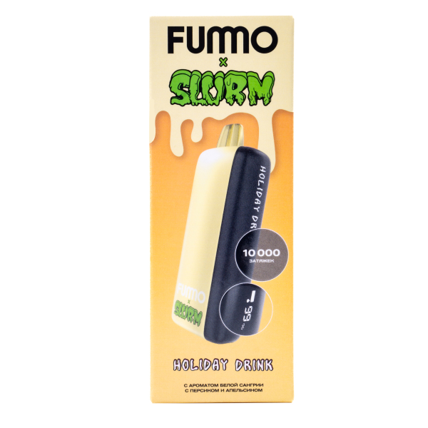 Электронка Fummo Indic Slurm Белая Сангрия С Персиком И Апельсином (10 000 Затяжек) в Мурманске