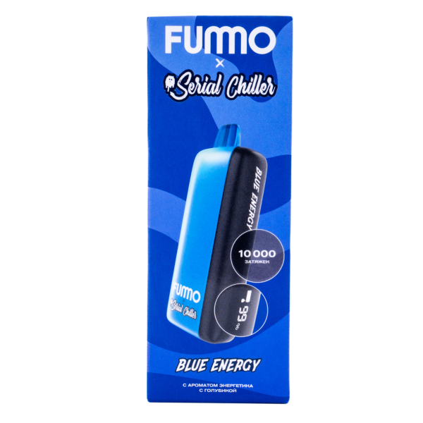Электронка Fummo Indic Serial Chiller Энергетик С Голубикой (10 000 Затяжек) в Мурманске