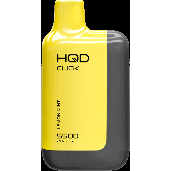 POD-система Hqd Click Устройство + Картридж Лимон Мята (5500 Затяжек) в Мурманске