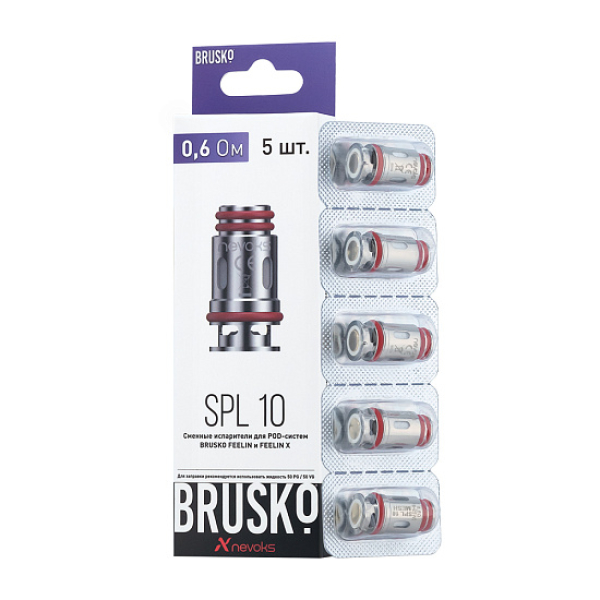 Испаритель Brusko Feelin Spl-10, 0.6 Ом, Упак. 5 Шт в Мурманске