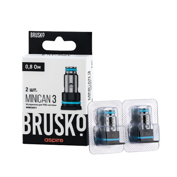Испаритель Brusko Minican, 3, Af Mesh Coil, 0.8 Ом, Упак. 2 Шт в Мурманске