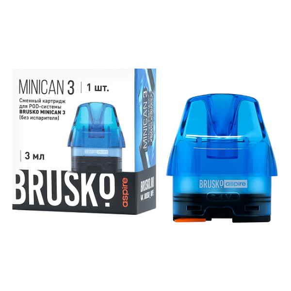 Сменный Картридж Brusko Minican 3, (Синий), 3 Мл, Упак. 1 Шт в Мурманске