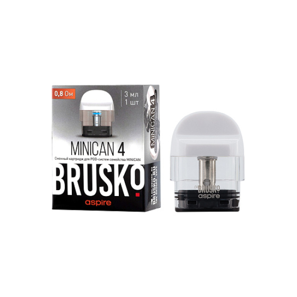Сменный Картридж Brusko Minican 4 (3Мл) 0,8 Ом, Упак. 1 Шт белый в Мурманске