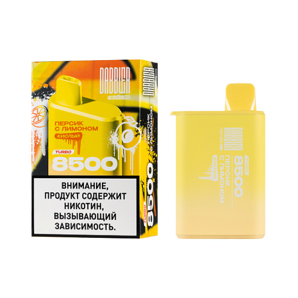 Электронка Dabbler Turbo Персик С Лимоном 8500 затяжек в Мурманске