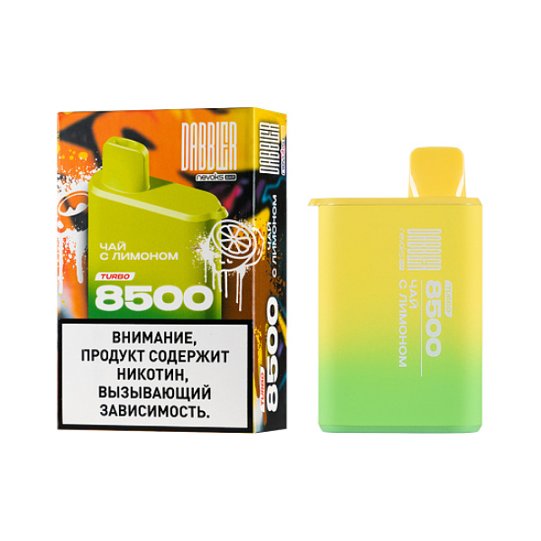 Электронка Dabbler Turbo Чай С Лимоном 8500 затяжек в Мурманске