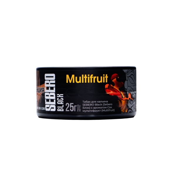 Табак Sebero Black Multifruit 25 грамм в Мурманске