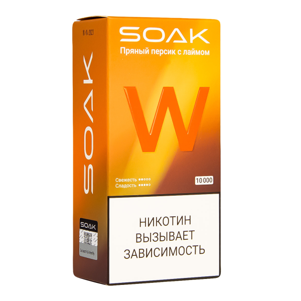 Электронная сигарета Soak W Пряный Персик С Лаймом 10000 в Мурманске
