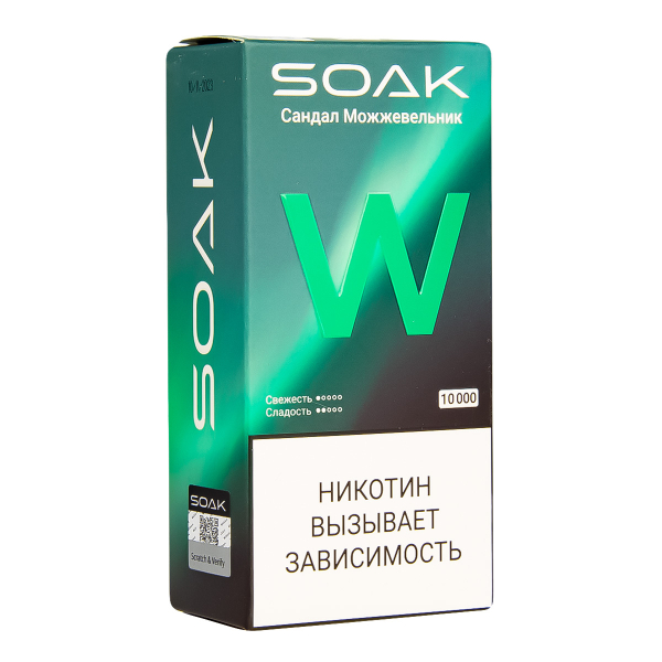 Электронная сигарета Soak W Сандал Можжевельник 10000 в Мурманске