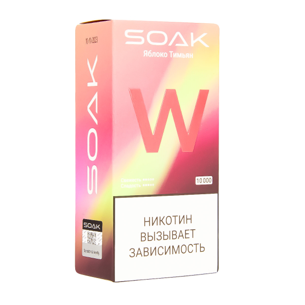 Электронная сигарета Soak W Яблоко Тимьян 10000 в Мурманске
