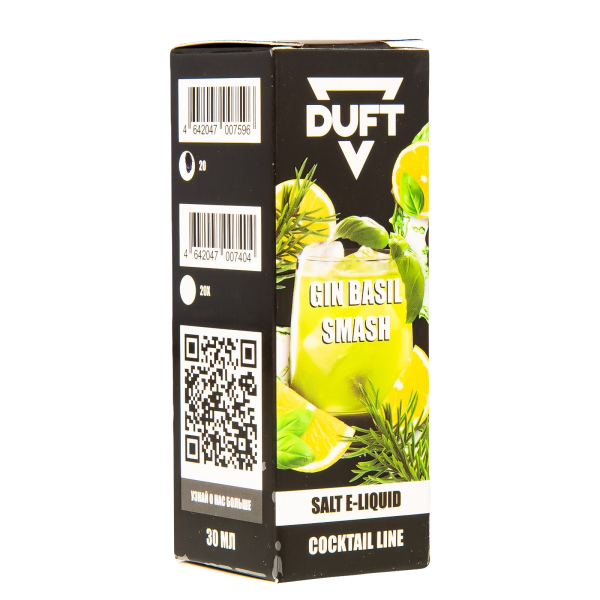 Жидкость Duft Cocktails Line Salt Gin Basil Smash 30 Мл в Мурманске