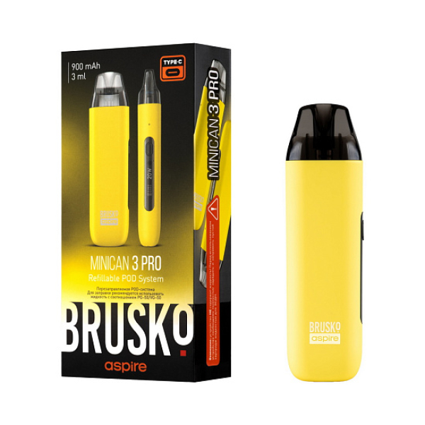 POD-система Brusko Minican 3 Pro желтый в Мурманске