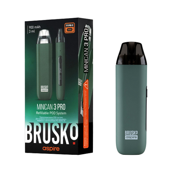 POD-система Brusko Minican 3 Pro зеленый в Мурманске