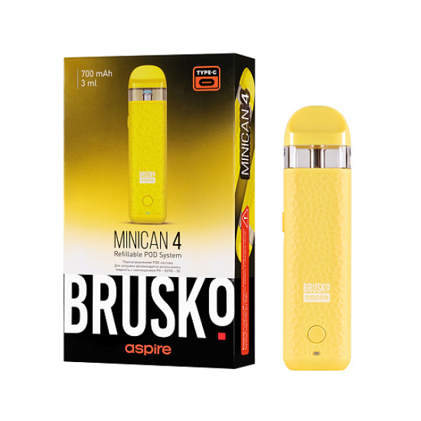 POD-система Brusko Minican 4 Желтый в Мурманске