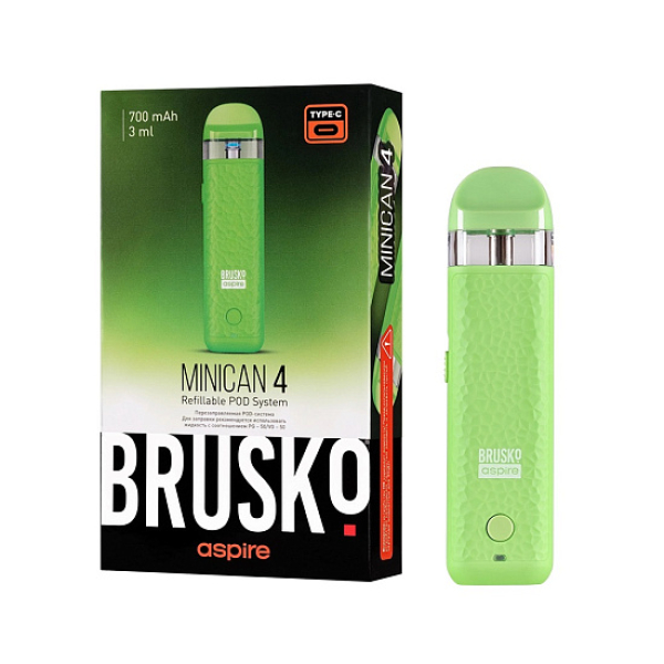 POD-система Brusko Minican 4 Зелёный в Мурманске