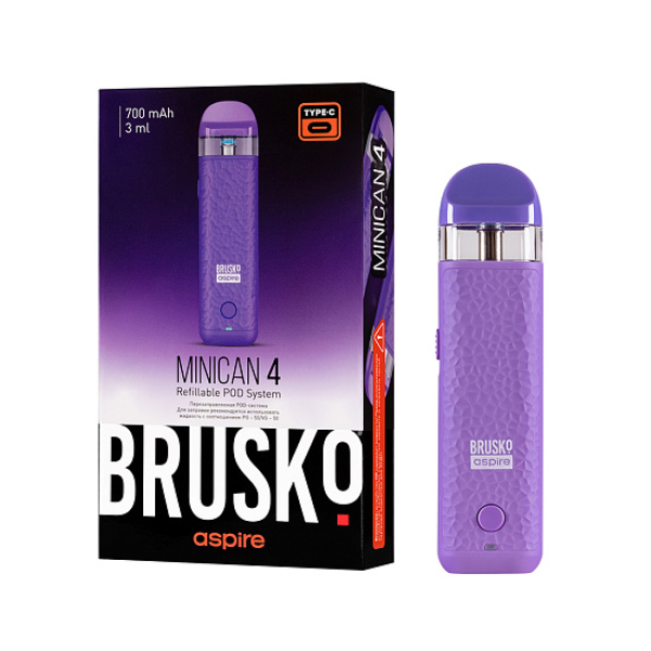 POD-система Brusko Minican 4 Фиолетовый в Мурманске