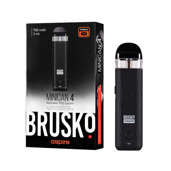 POD-система Brusko Minican 4 Черный в Мурманске