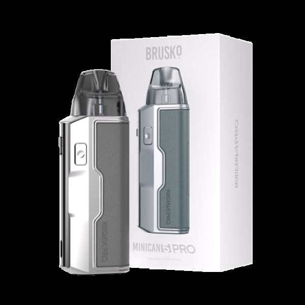 POD-система Brusko Minican 5 Pro Metallic Grey Красный,серый в Мурманске