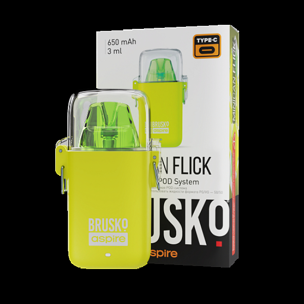 POD-система Brusko Minican Flick Жёлтый в Мурманске
