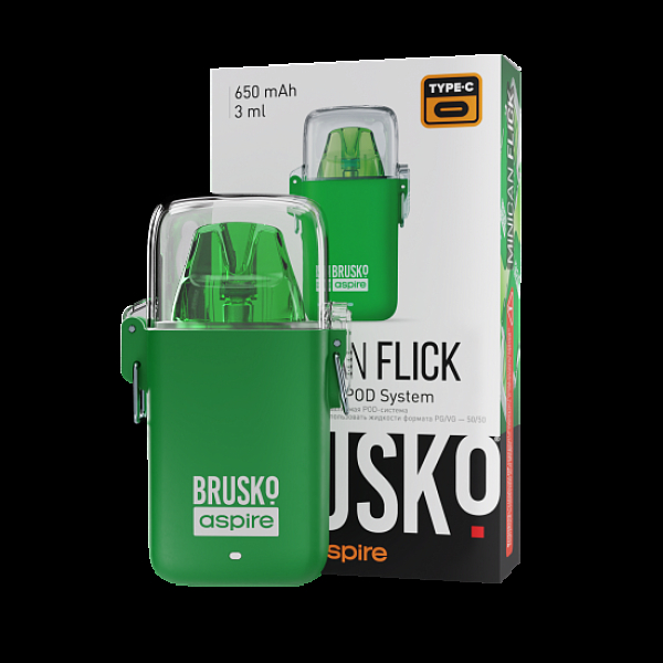 POD-система Brusko Minican Flick Зелёный в Мурманске