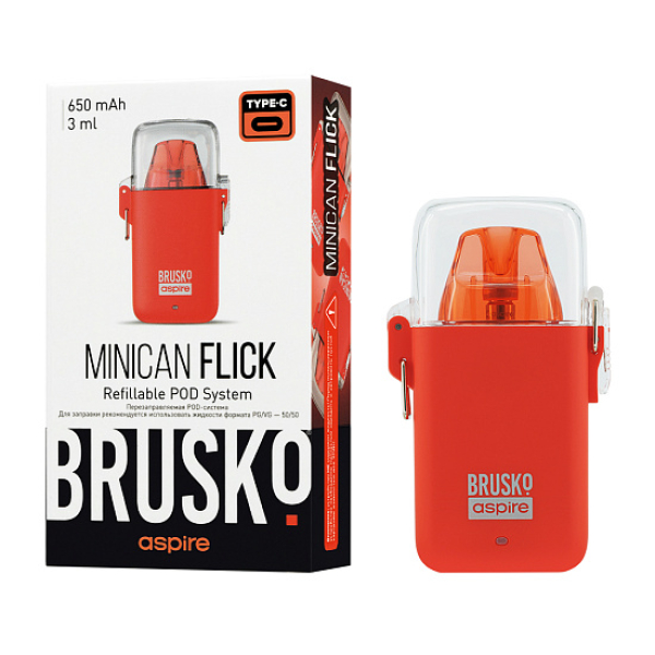 POD-система Brusko Minican Flick Красный в Мурманске