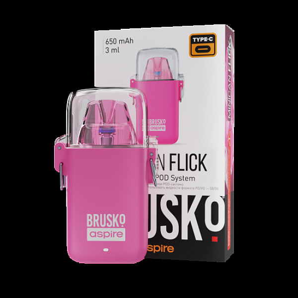 POD-система Brusko Minican Flick Розовый в Мурманске
