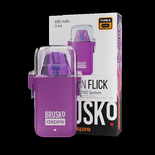 POD-система Brusko Minican Flick Фиолетовый в Мурманске