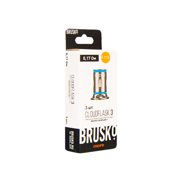 Испаритель Brusko Cloudflask 3 0.17 Ом 3 шт в Мурманске