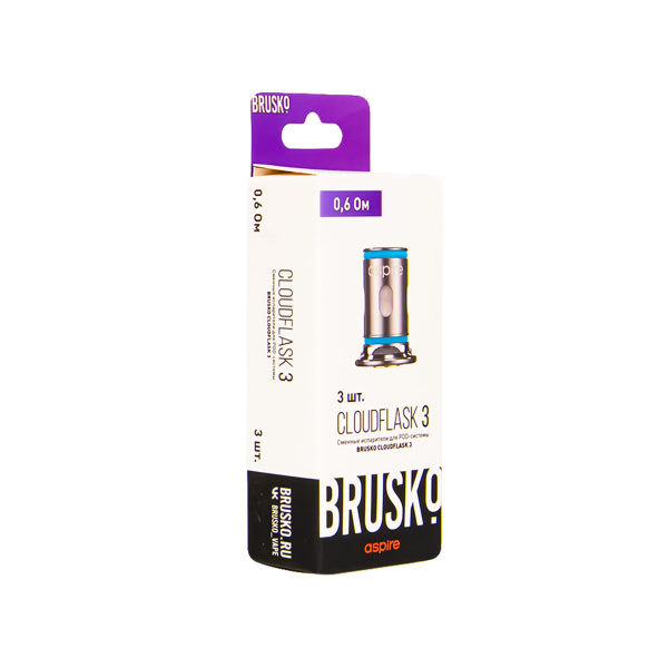 Испаритель Brusko Cloudflask 3 0.6 Ом 3 шт в Мурманске