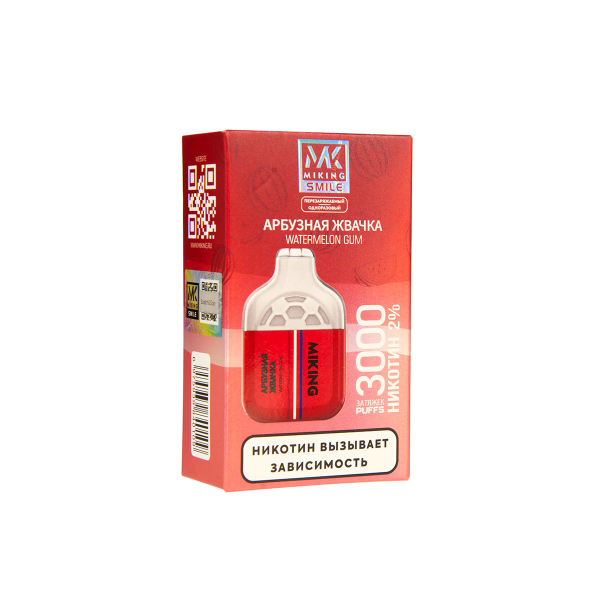 Электронка Miking Watermelon Gum 3000 Затяжек в Мурманске