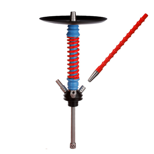 Кальян Mamay Customs V3  Coilovers Mini Голубой Красный в Мурманске